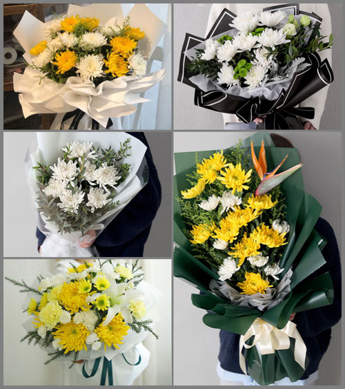 山西忻州原平市解村乡中三泉村白事花束代送